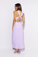Welcome Love Midi Dress Purple