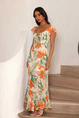 Warmth Of The Tropics Maxi Dress Orange