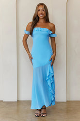 Flirt With Style Maxi Dress Blue