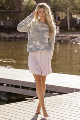 Fairbanks Sweater | Blue Sage Print