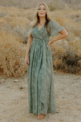 Faye Maxi Dress | Eucalyptus