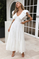 The Extra Girl Maxi Dress White
