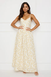 Waking Sun Maxi Dress Yellow