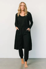 Janae Jumpsuit + Cardigan Set | Black