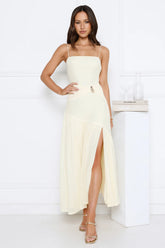 Fire Nights Maxi Dress Yellow