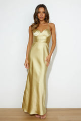 Wedding Dream Midi Dress Gold