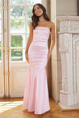 Under The Chandelier Strapless Maxi Dress Pink