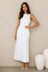 Everything Energy Midi Dress White