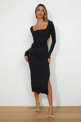 That Fit Midi Dress Black