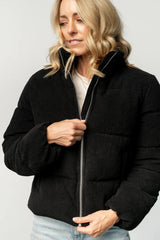 Holden Corduroy Puffer Jacket | Black