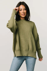 Jeremiah Knit Sweater | Olive