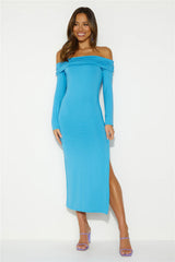 Your Destiny Midi Dress Blue