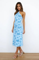 Finders Keepers POPPY MIDI DRESS BLUE FLORAL