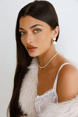 Twice The Pearls Earrings Gold