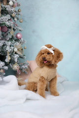 Trendsetter Poppy Dog Knit Sweater Toffee