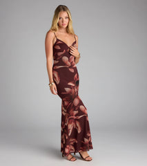 Sweet Talk Floral Mesh Maxi Dress