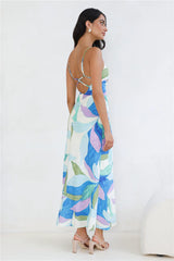 Technicolor Love Maxi Dress Print