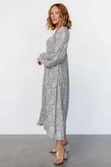 McKinney Dress | Blue + Vintage Cream Floral