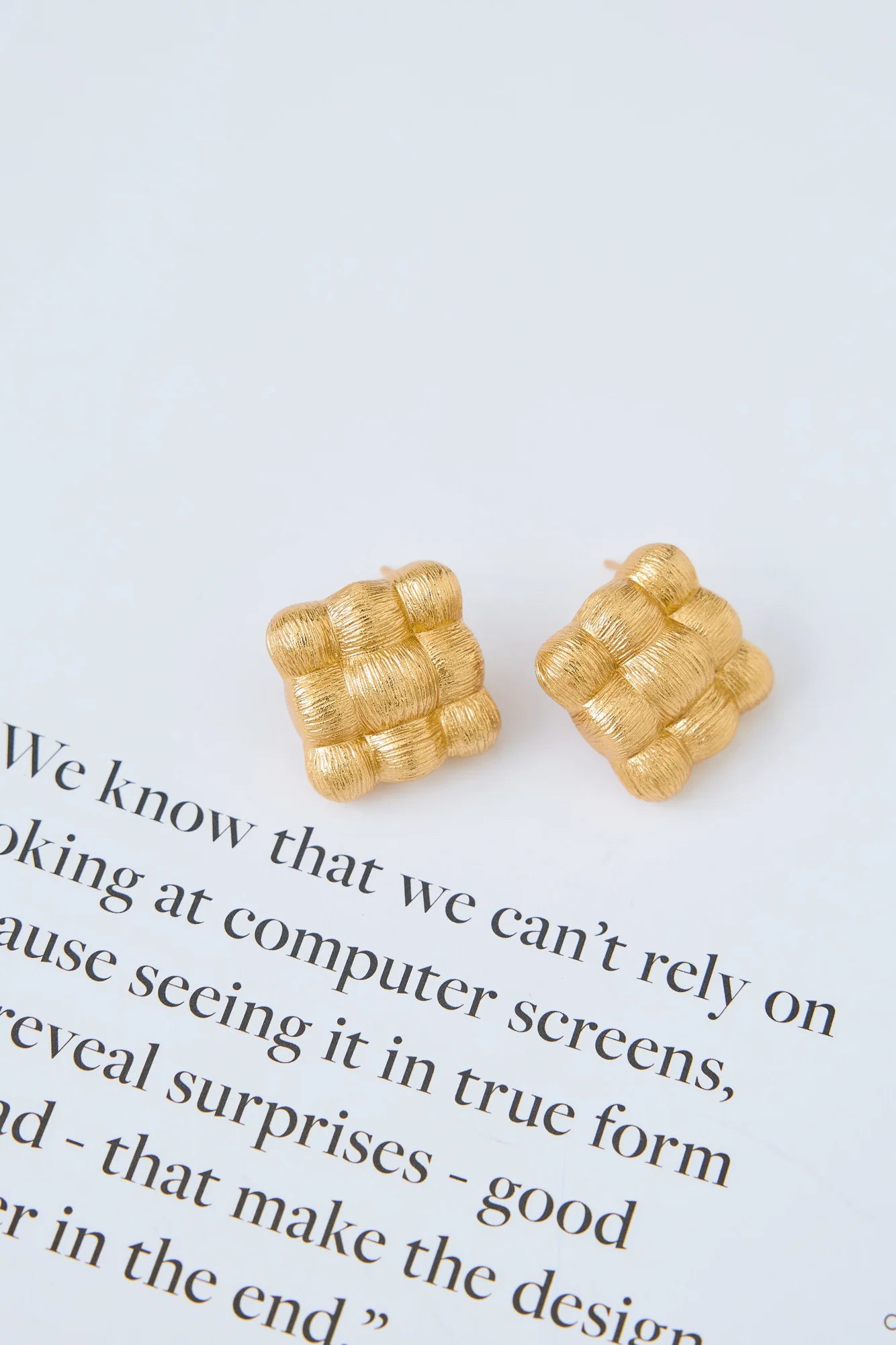 18k Gold Plated Luxa Earrings Gold