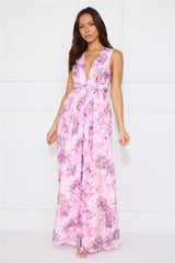 Gold Sky Maxi Dress Purple