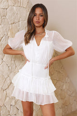 Feeling Cute Mini Dress White