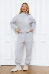 BASE Waist Fold Cuffed Sweatpants Grey Marle
