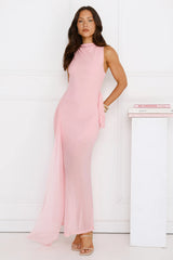 Dazzle Me Darling Mesh Maxi Dress Pink