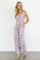Palisades Tank Jumpsuit | Lavender Print
