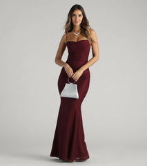 Addison Glitter Mesh Formal Dress