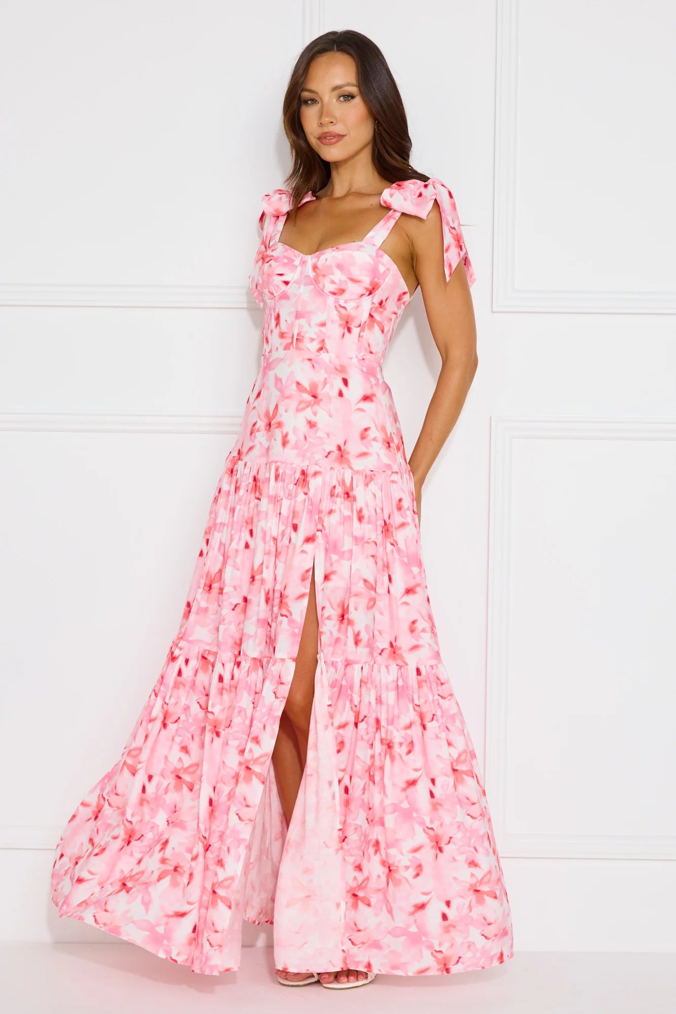 Flirty Dreams Maxi Dress Pink