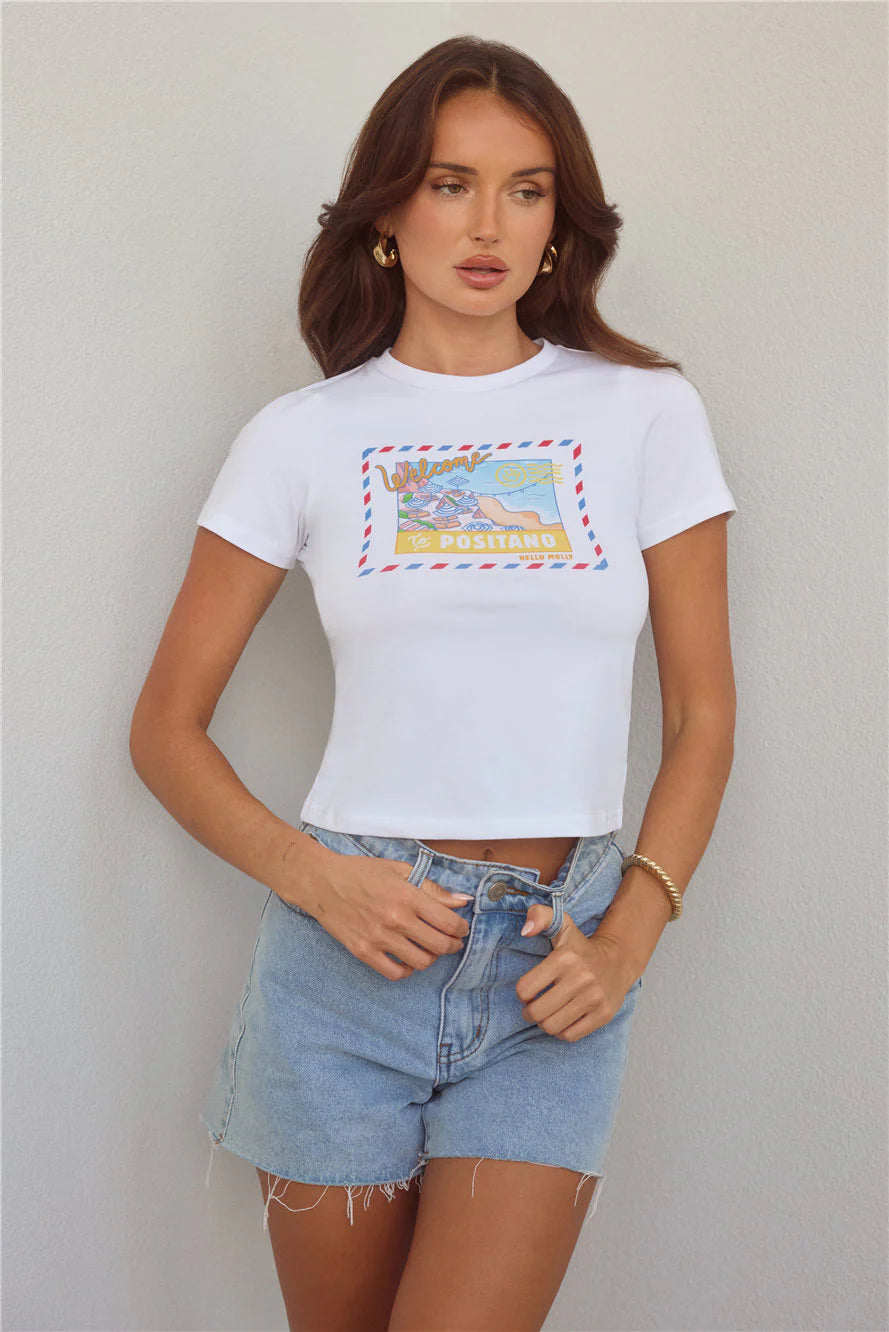 BASE You've Got Mail Baby Tee Positano Postcard