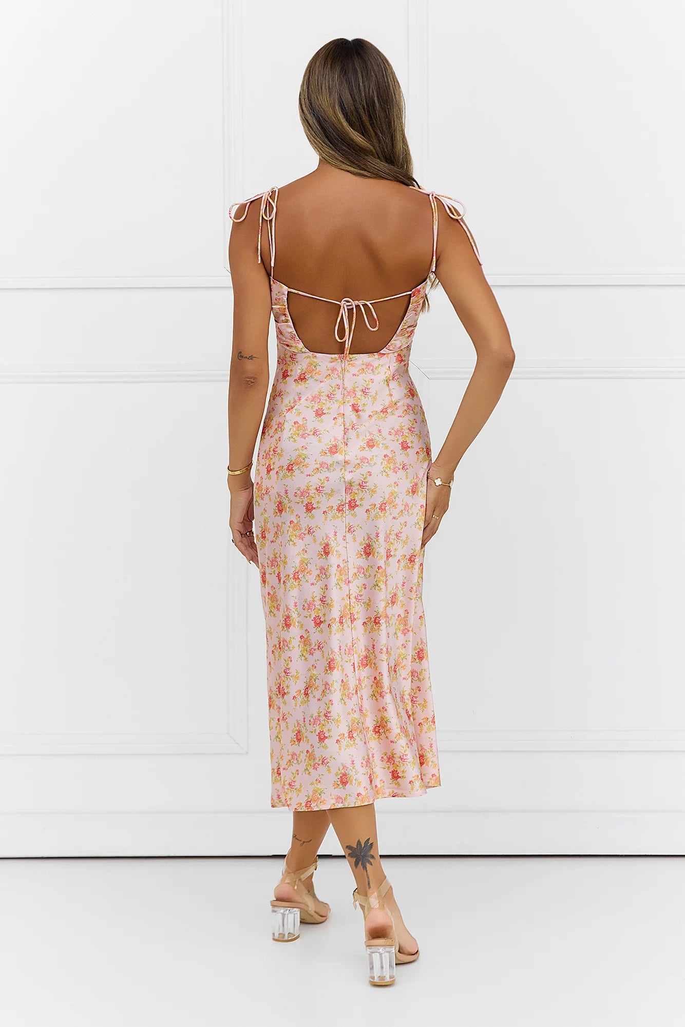 Fool Me Once Midi Dress Pink