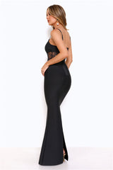 Competition Worthy Bandage Maxi Dress Black