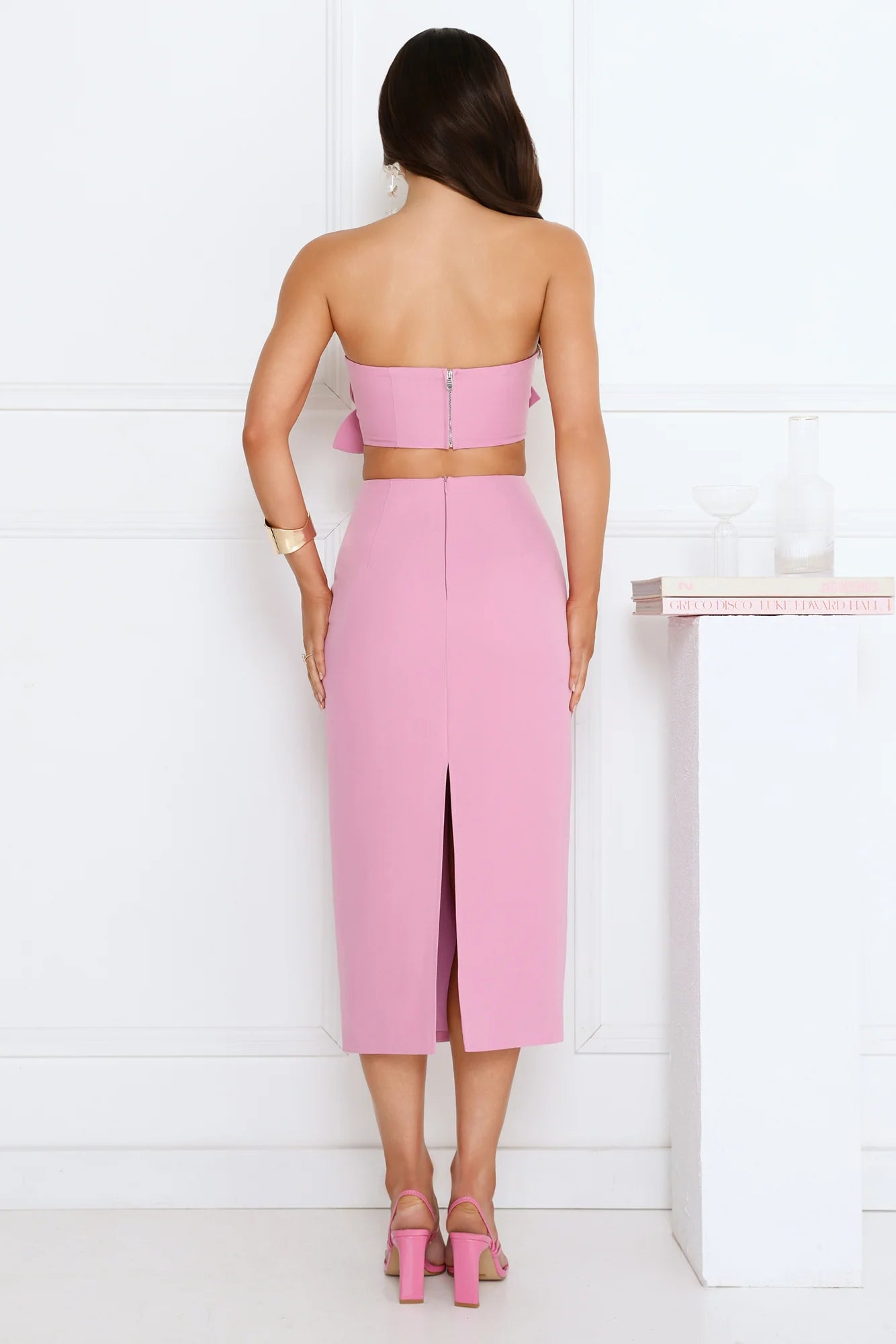 Call Me Darling Midi Skirt Pink