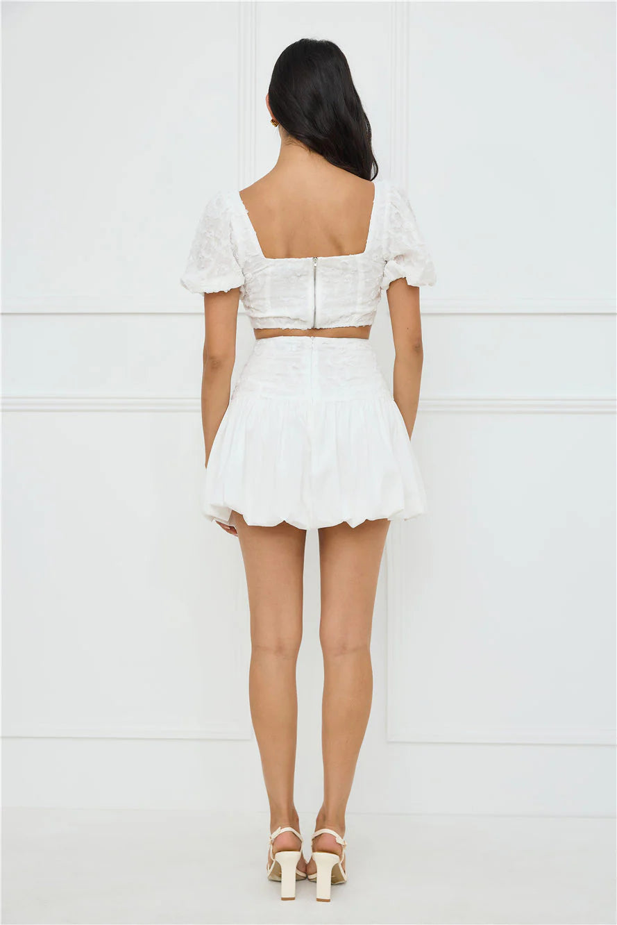 Tangerine Tease Set White