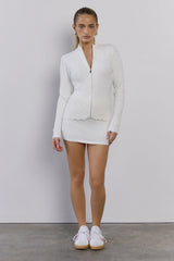 Winter Magic Knit Skort White