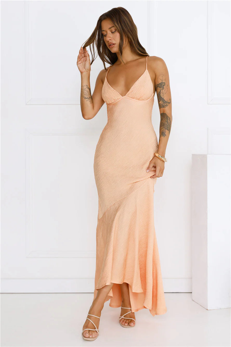 Driftwood Days Maxi Dress Peach