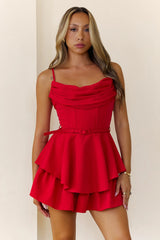 That's My Vibe Romper Red