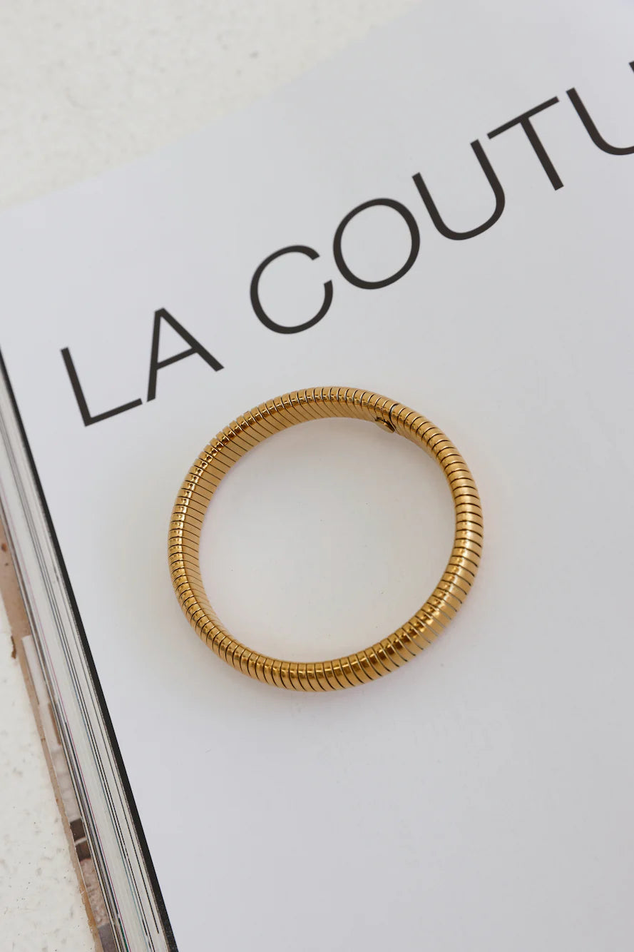18k Gold Plated Polished Bracelet Gold