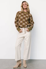 Norris Sweater | Olive Multi Floral