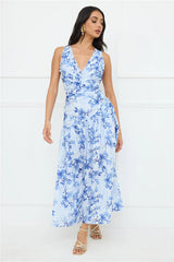 Deep Dive Maxi Dress Blue