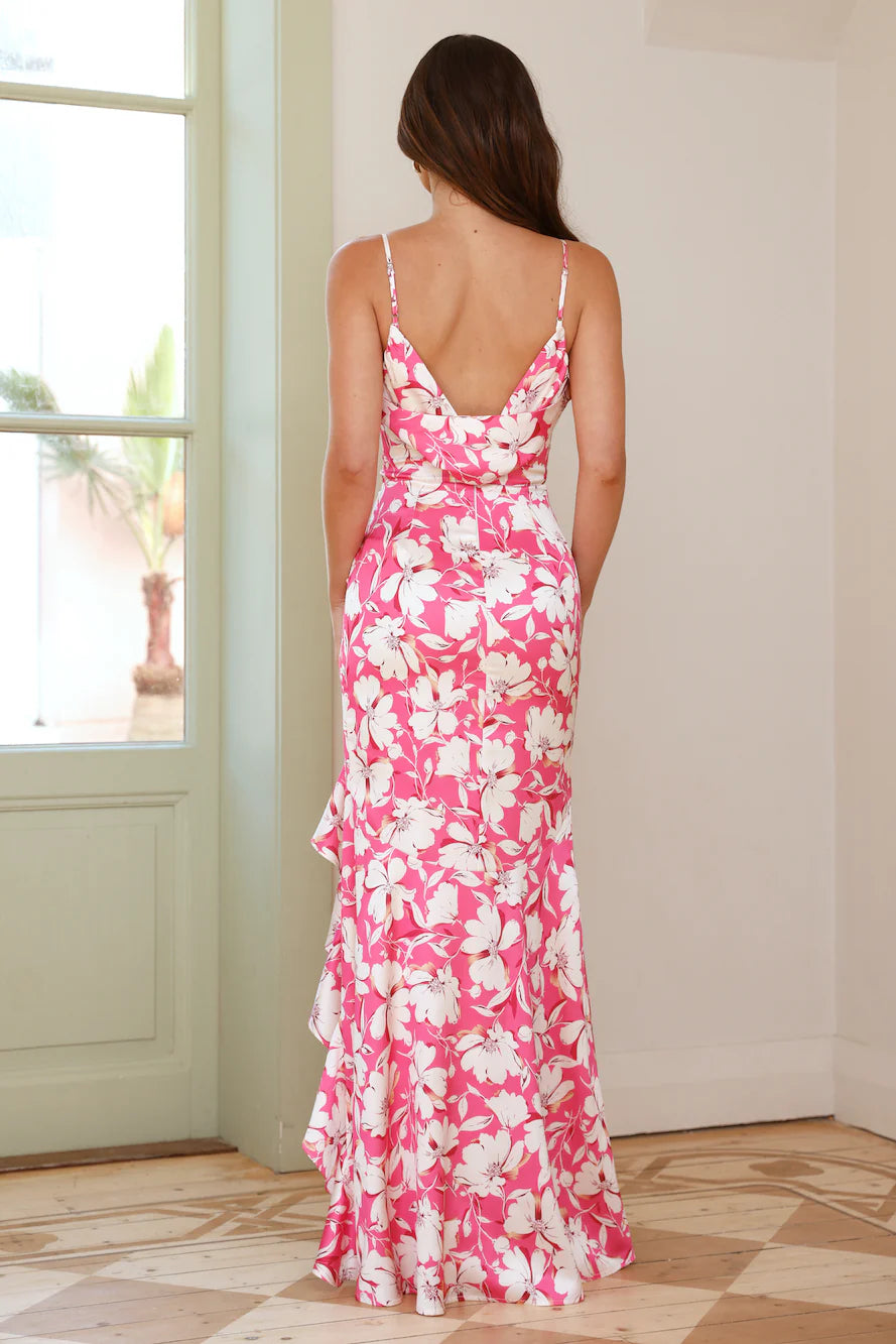 Fantasy Imagination Maxi Dress Pink