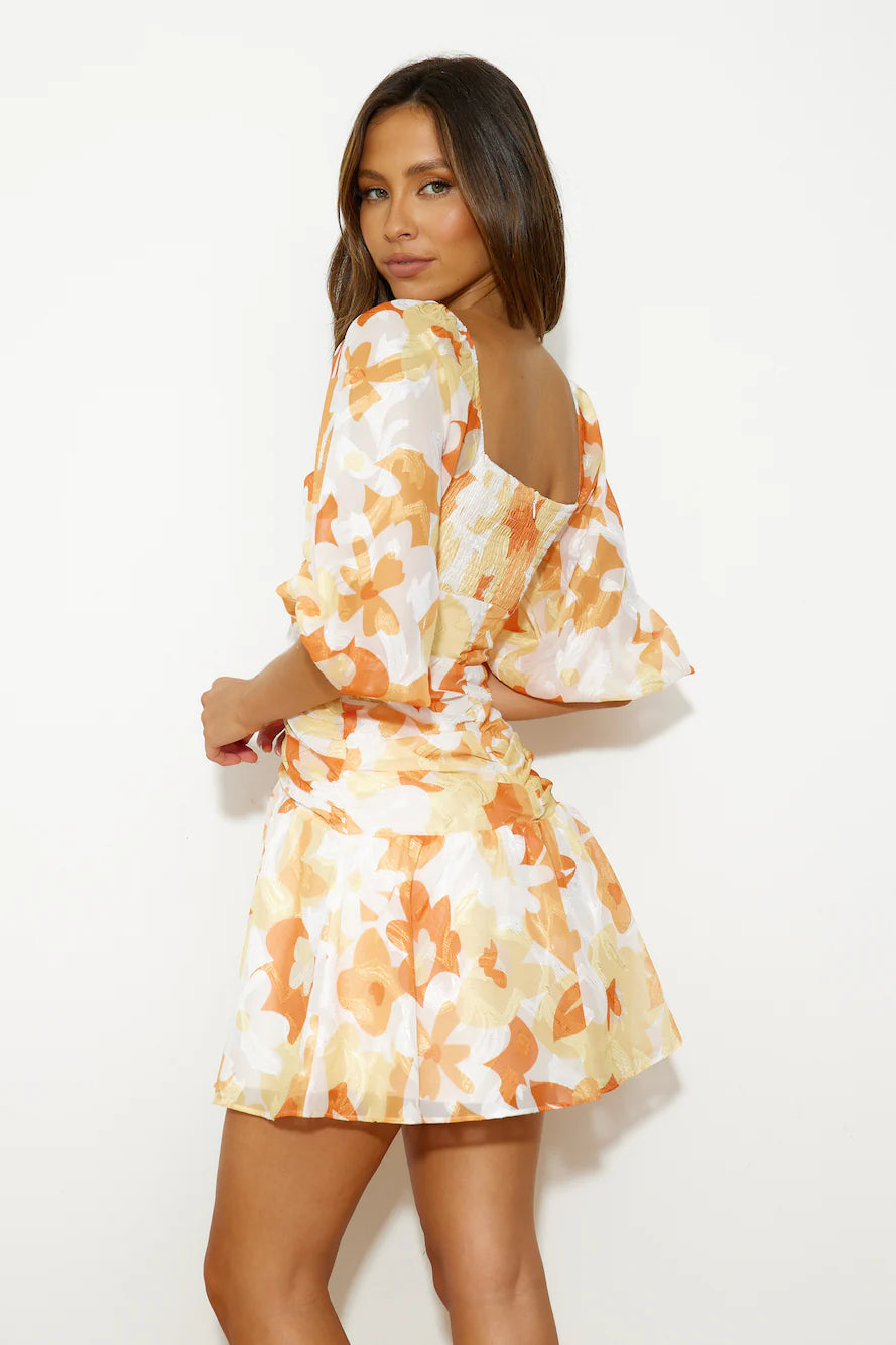 Feelings For You Mini Dress Orange