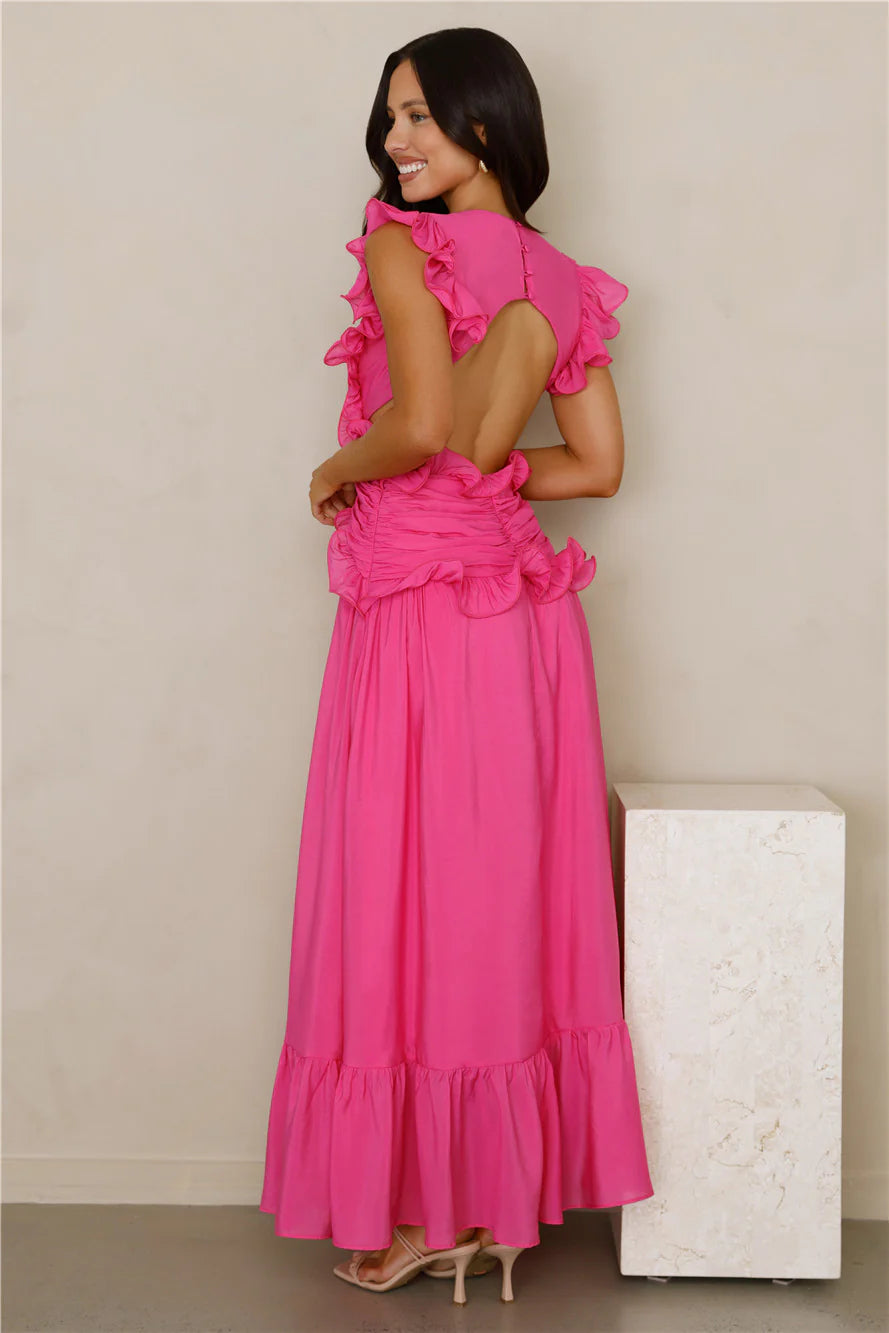 Evening Luxe Maxi Dress Pink