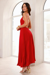 Dazzling Opulence Maxi Dress Red