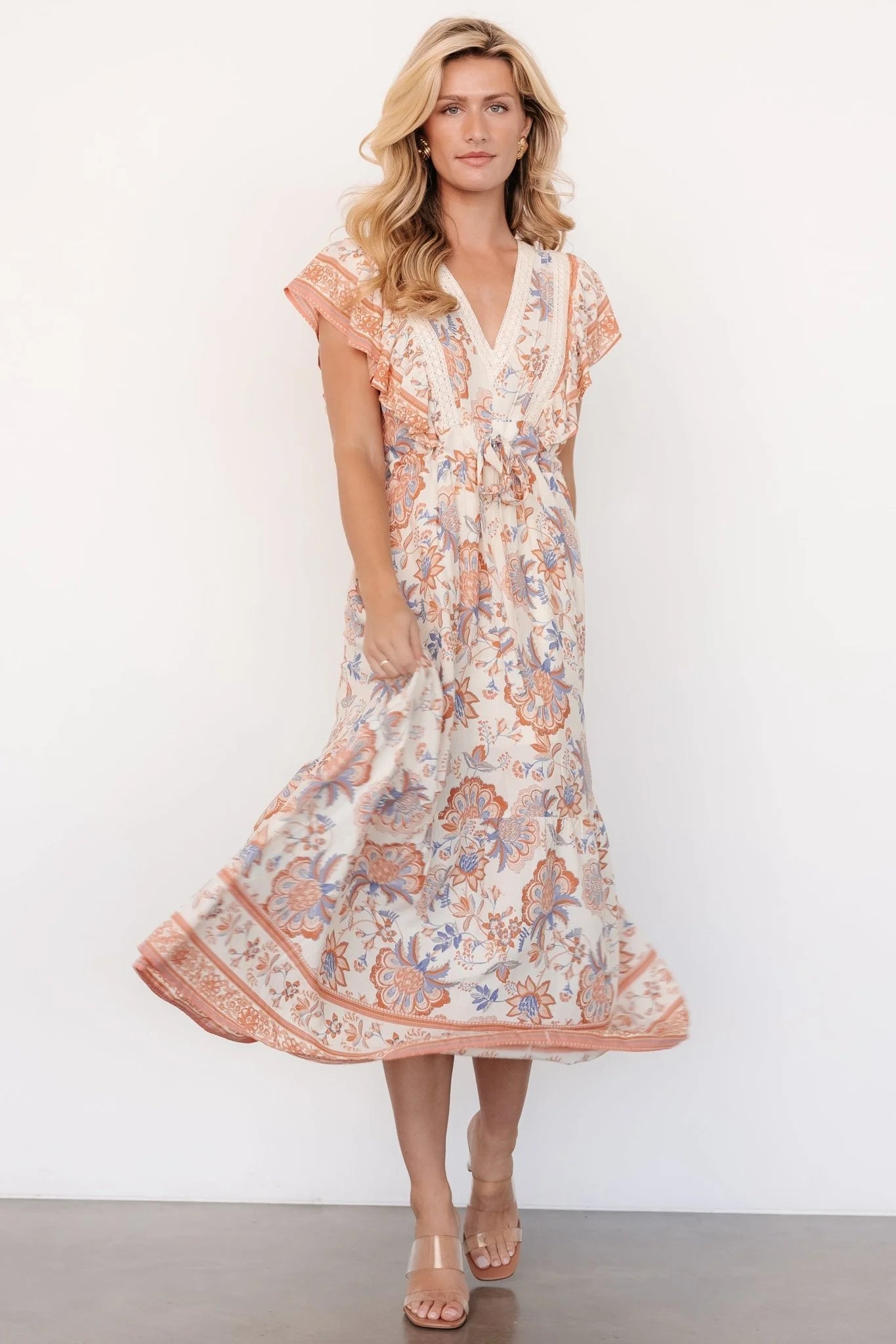 Maggie Maxi Dress | Cream Multi