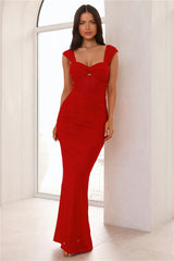 Bodycon Extravaganza Maxi Dress Red