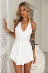 Conquer The World Mini Dress White
