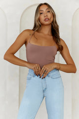 BASE  Day To Night Longline Top Mocha