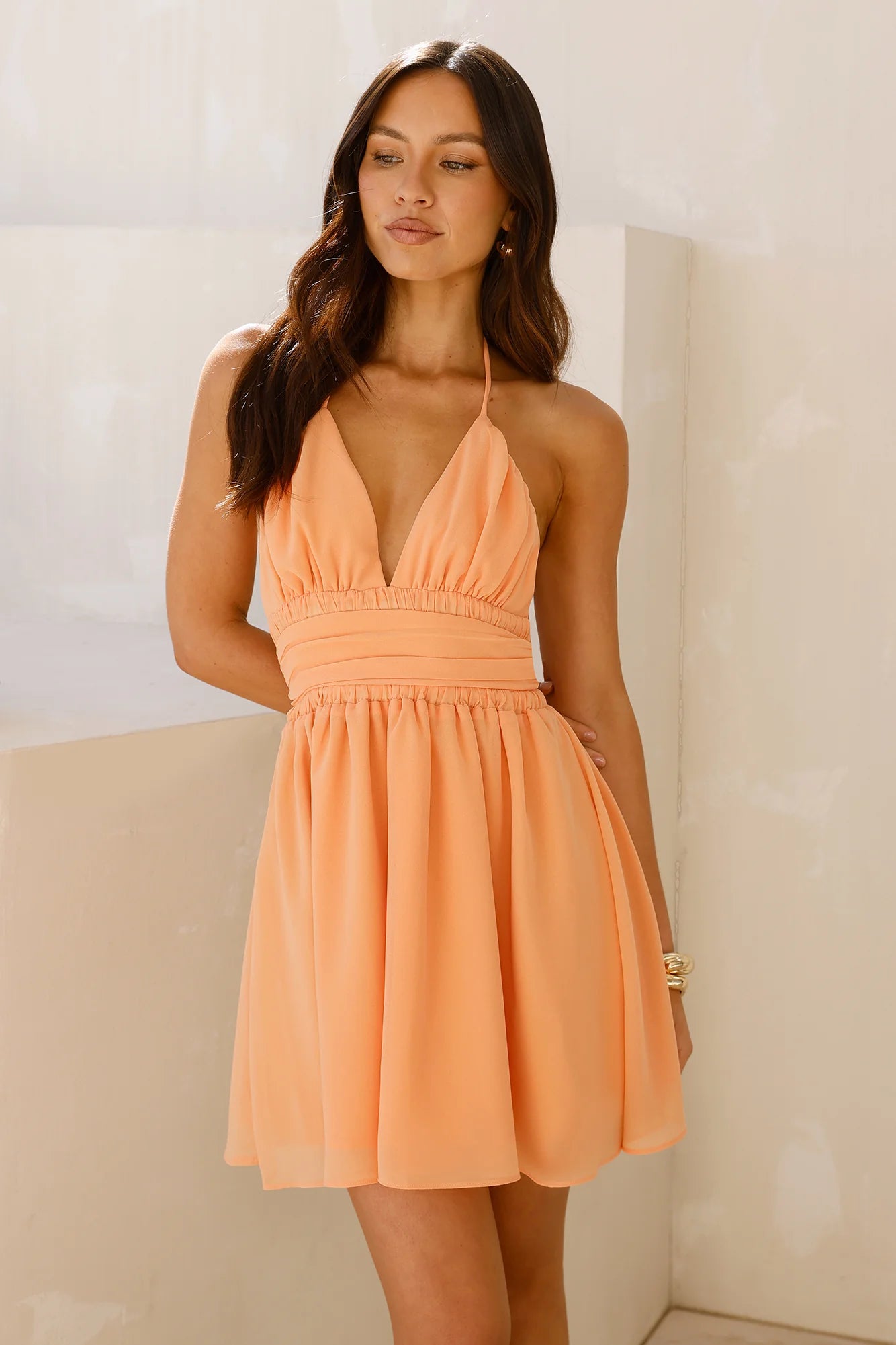 Sunset Tease Mini Dress Orange